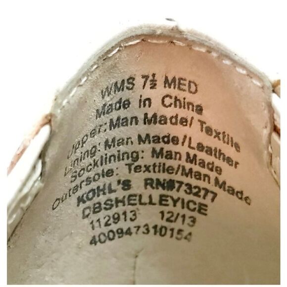 DANA BUCHMAN SHELLEY ICE PEEP TOE PUMP IN IVORY AND GOLD 7.5 M - Picture 10 of 12